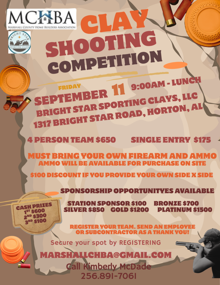 2026 clay shoot flyer